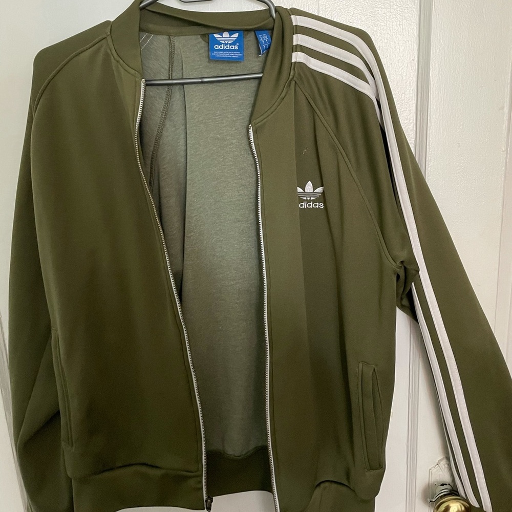 Green Adidas Zip-up